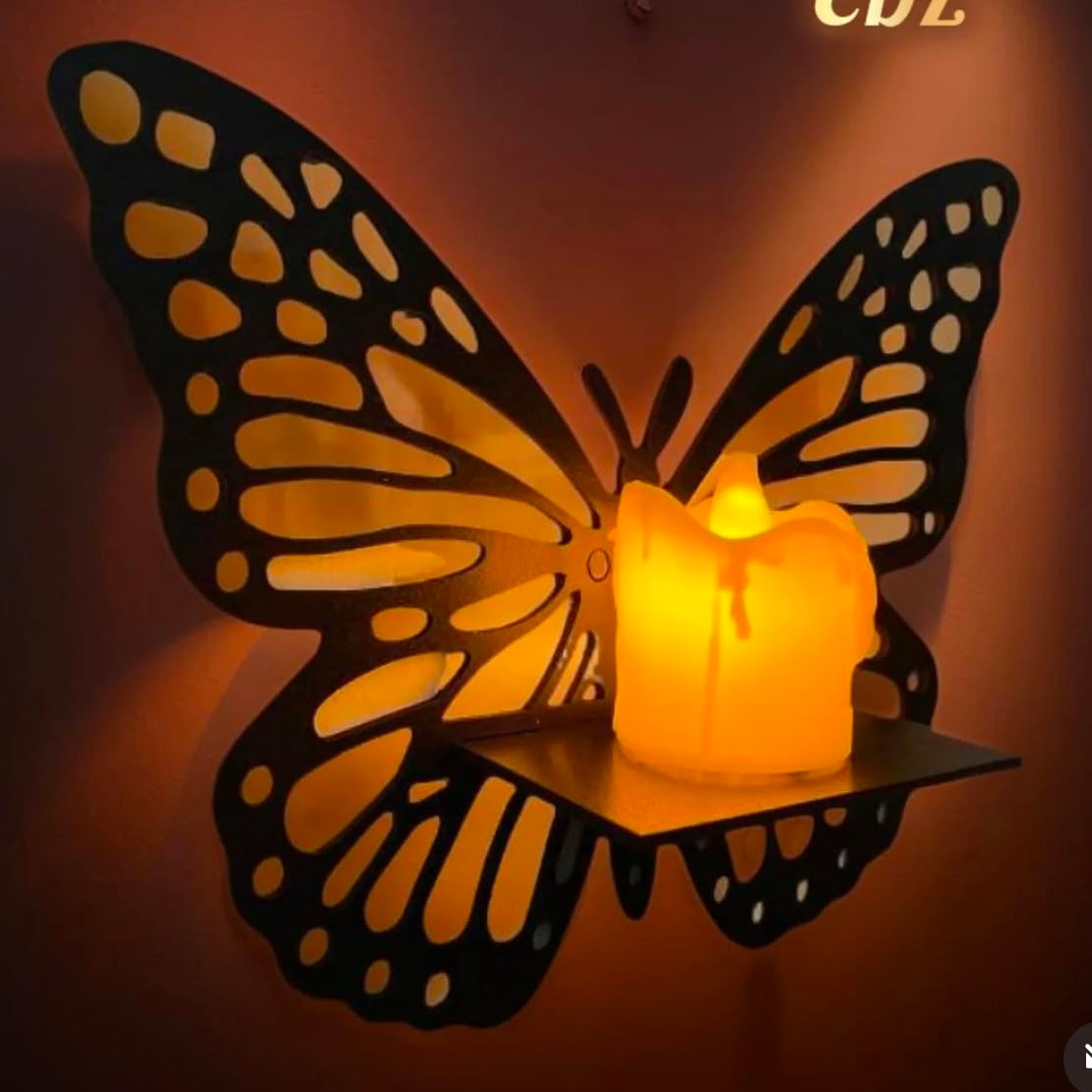 DIY Miniature MDF Wall Shelves – Butterfly, Leaf, Swan & Lotus