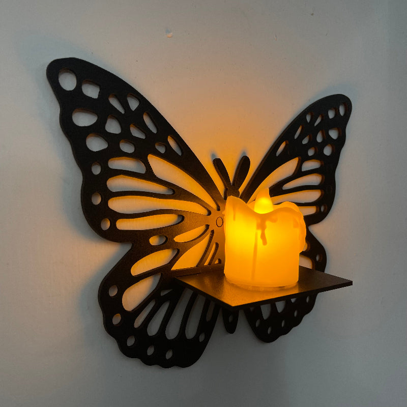 DIY Miniature MDF Wall Shelves – Butterfly, Leaf, Swan & Lotus