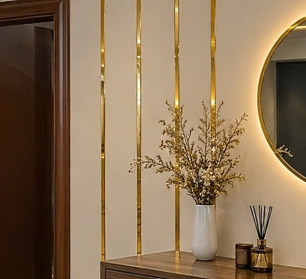 Golden Mirror Acrylic Strip