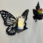 DIY Miniature MDF Wall Shelves – Butterfly, Leaf, Swan & Lotus