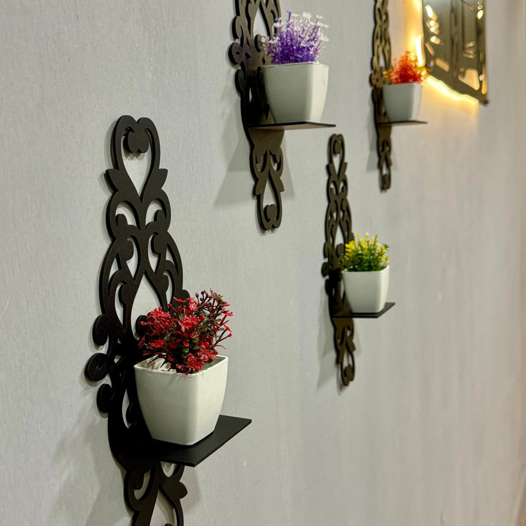 Antique Style MDF Wall Shelves – 12 x 6 Inch